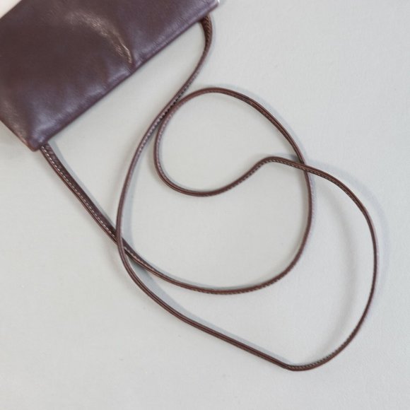 Luis Esteve Crossbody Handbag Womens Small Cream Brown Leather Lined Pockets - Picture 4 of 11